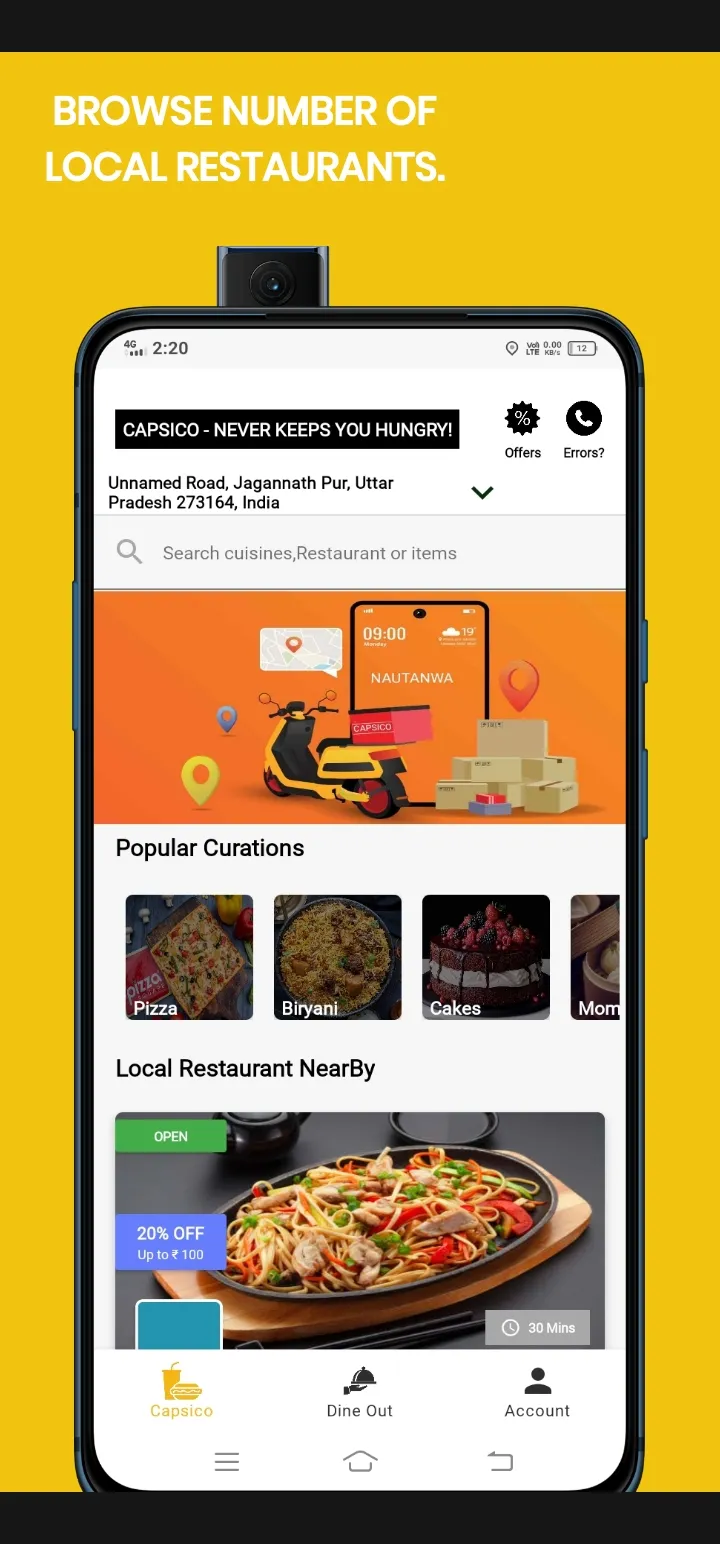 Capsico - Online Food Delivery | Indus Appstore | Screenshot