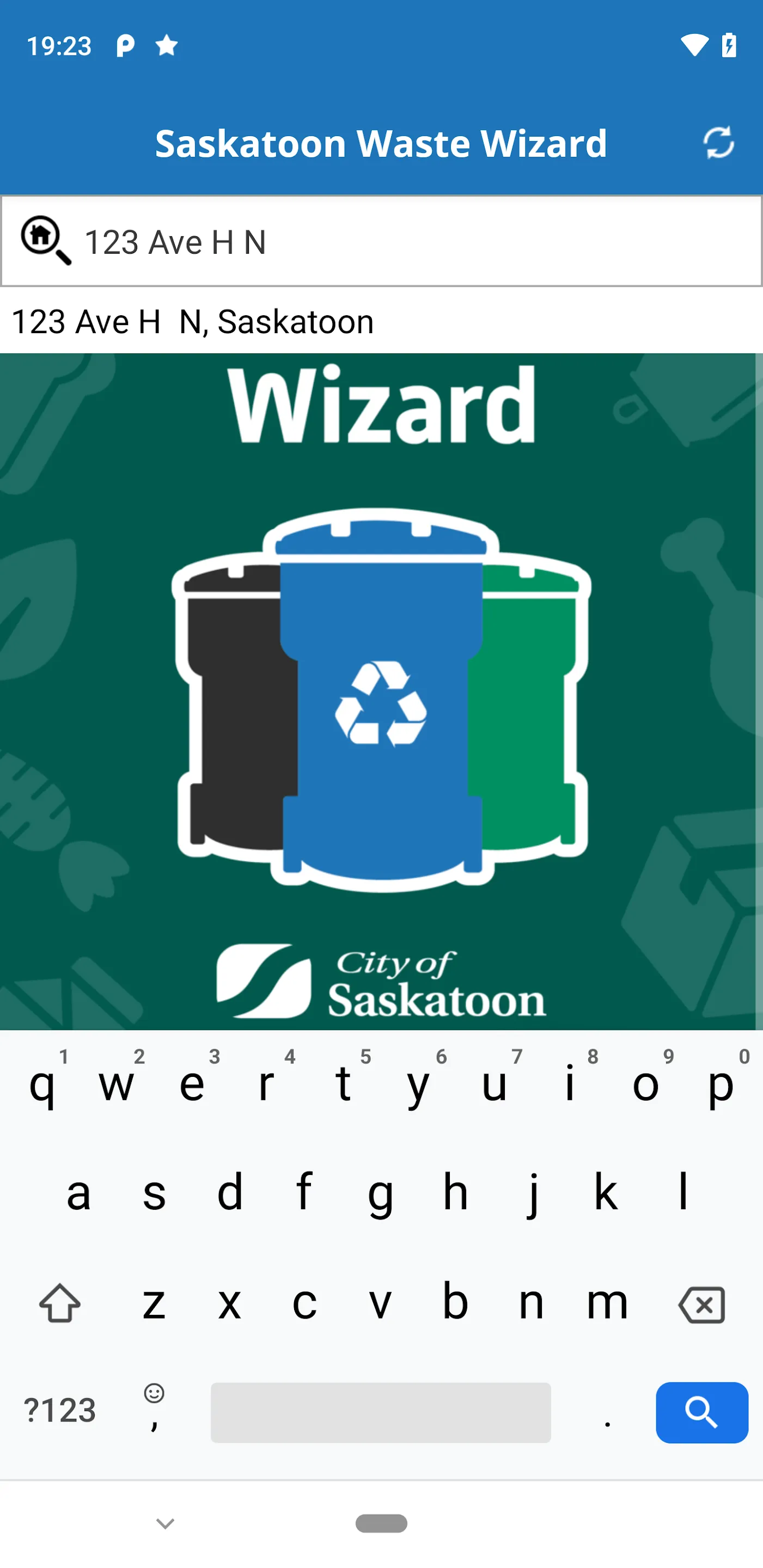 Saskatoon Waste Wizard | Indus Appstore | Screenshot