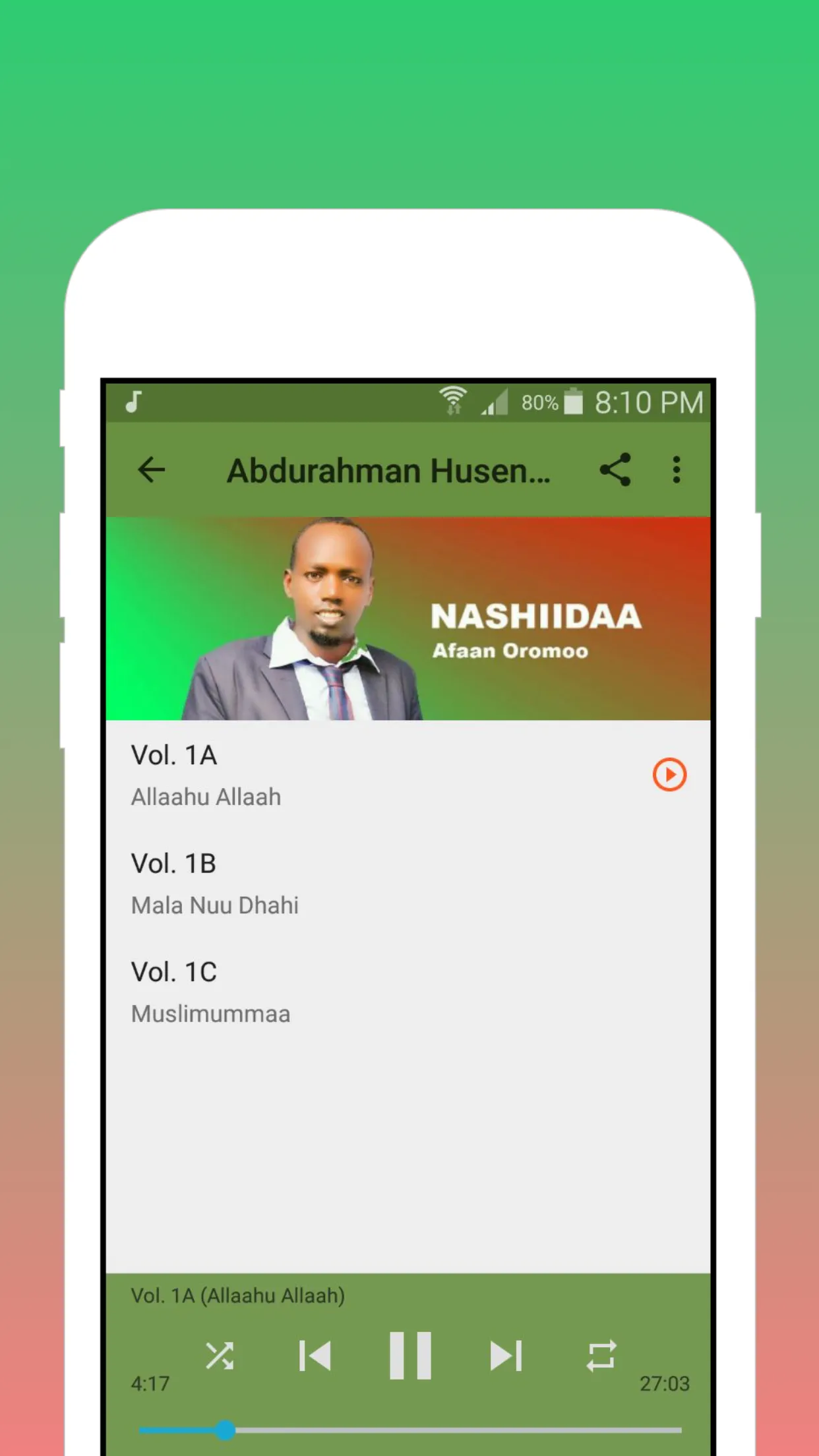 Abdurahman Husen - Nashiidaa | Indus Appstore | Screenshot