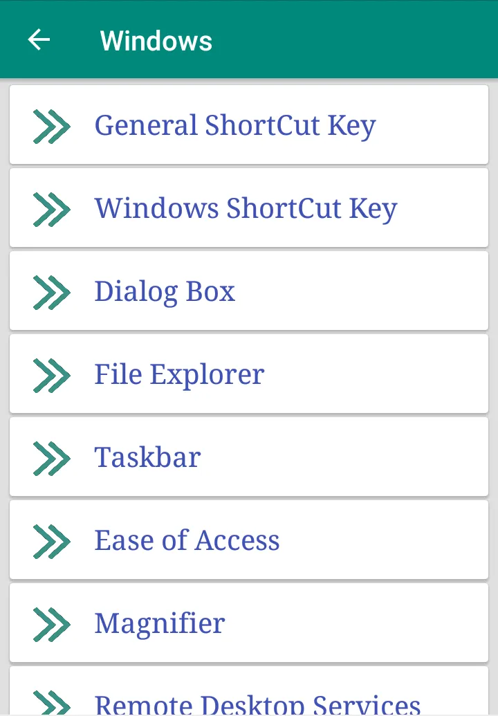 Shortcut Key - Computer | Indus Appstore | Screenshot