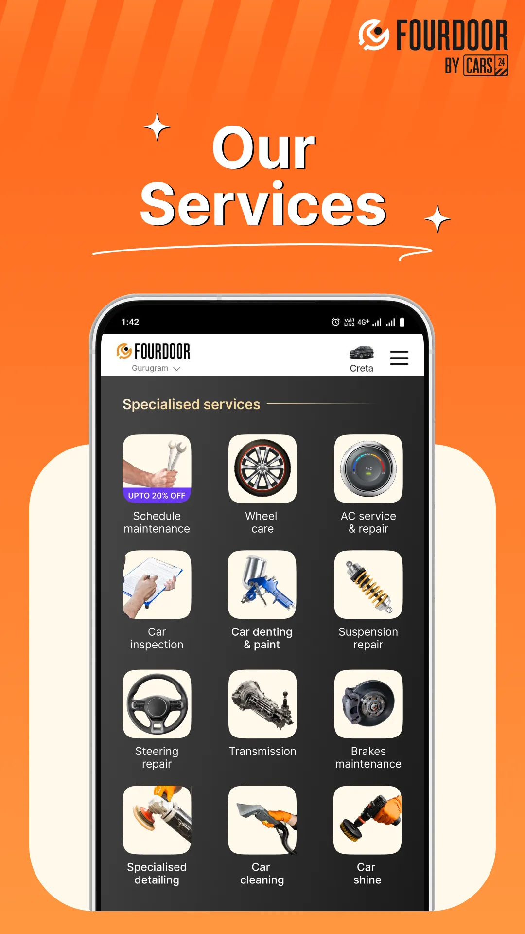 FourDoor Car Service App | Indus Appstore | Screenshot