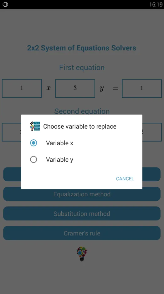 2x2 System of Equation Solvers | Indus Appstore | Screenshot