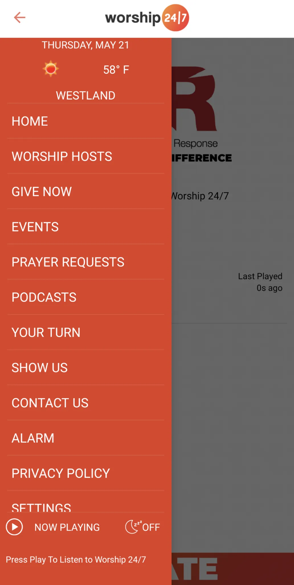 Worship 24/7 | Indus Appstore | Screenshot