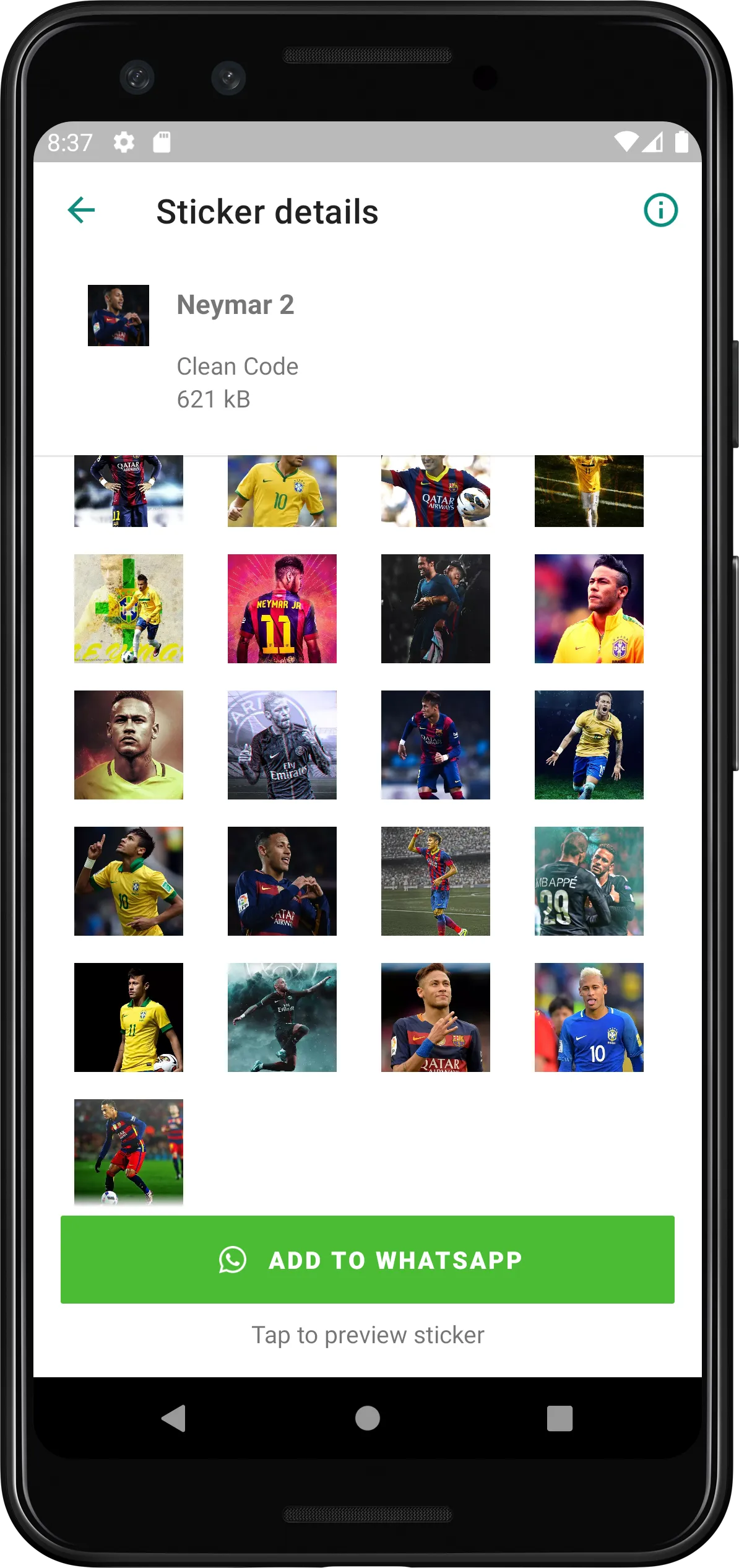 Stickers Neymar Jr | Indus Appstore | Screenshot