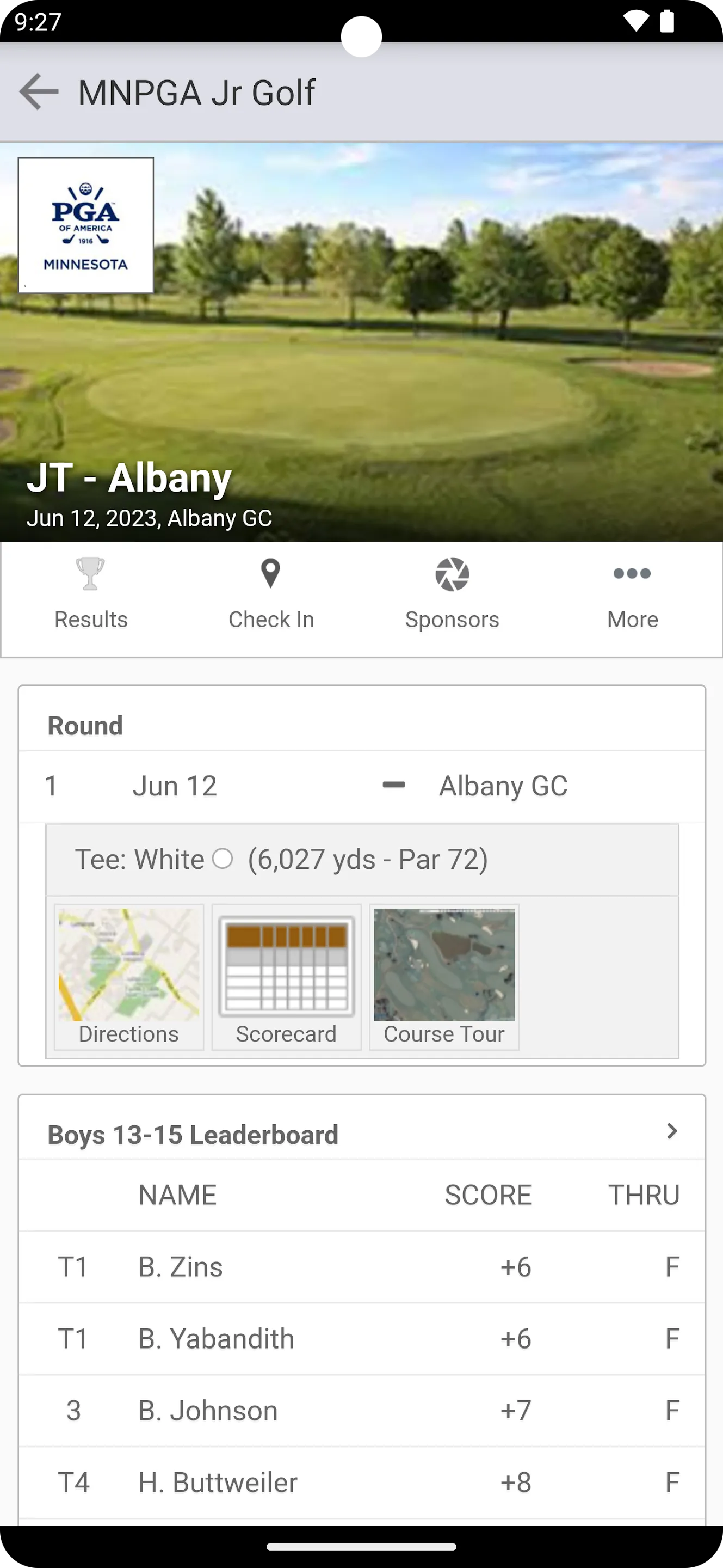 Minnesota PGA Junior Golf | Indus Appstore | Screenshot