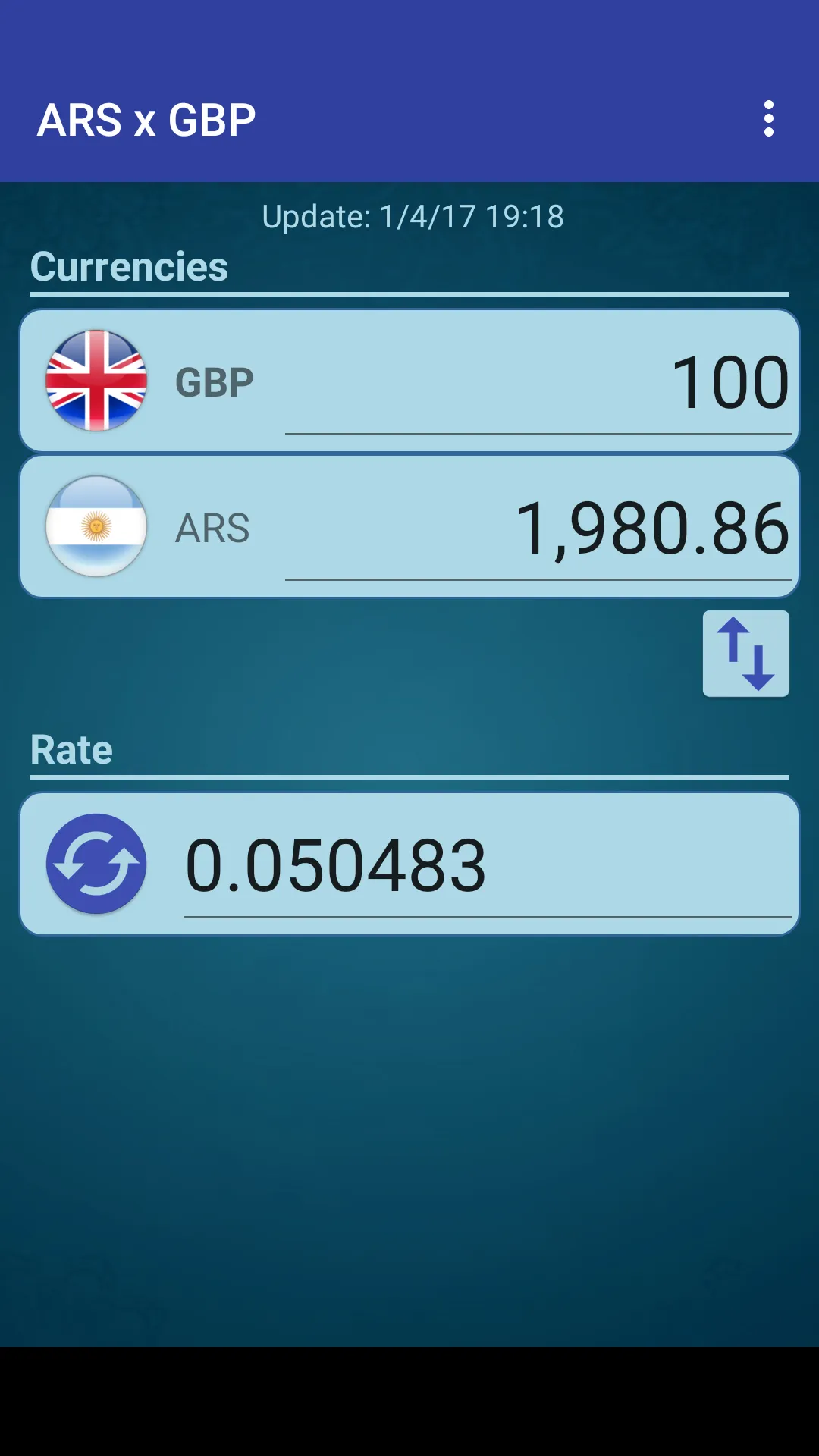 Argentine Peso x British Pound | Indus Appstore | Screenshot