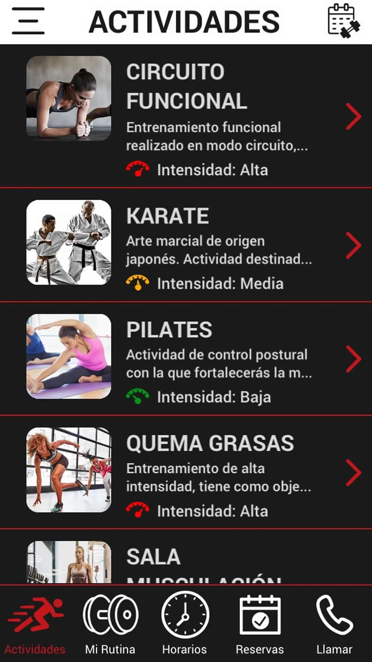 Gimnasio Las Torres | Indus Appstore | Screenshot