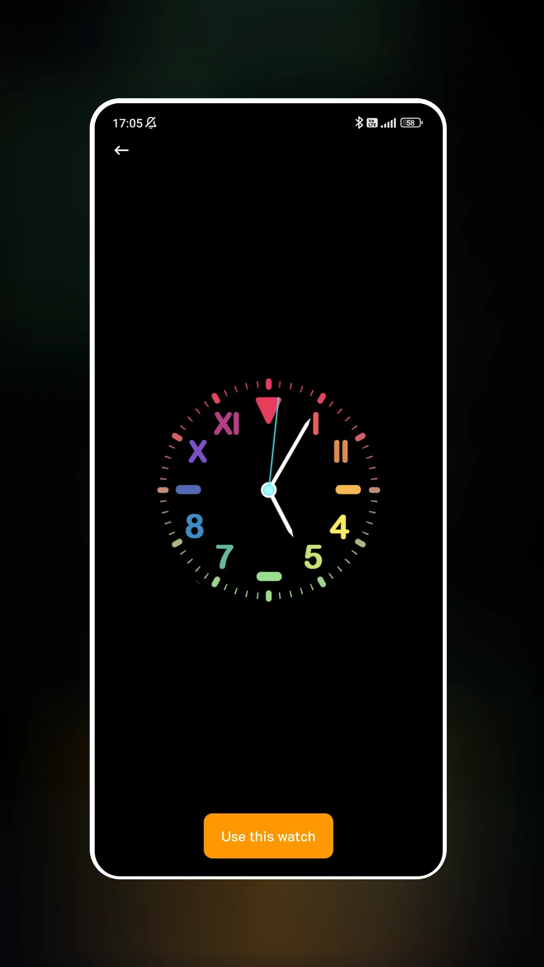 Neon Clock Wallpaper | Indus Appstore | Screenshot