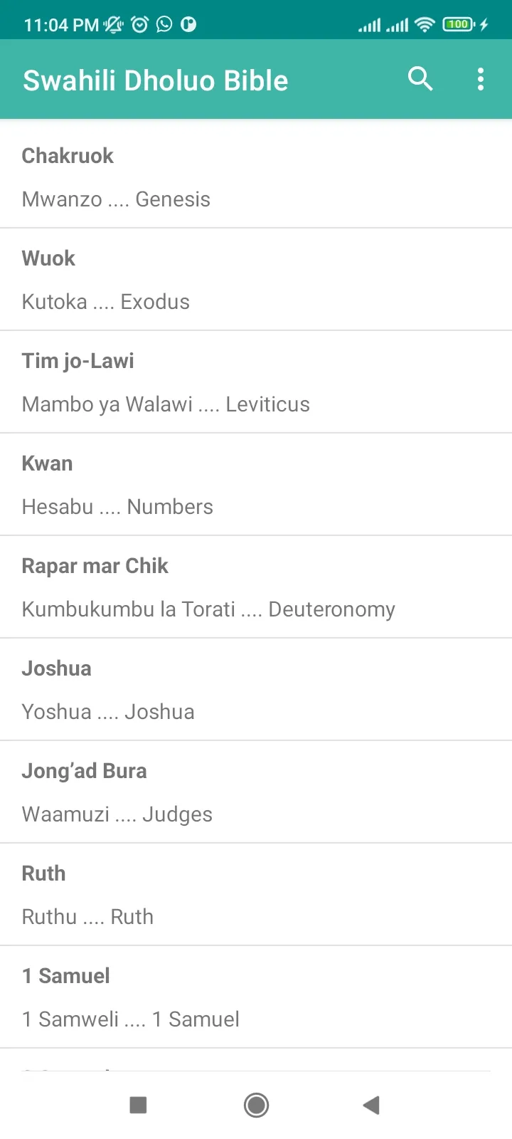 Muma Maler - Swahili Luo Bible | Indus Appstore | Screenshot