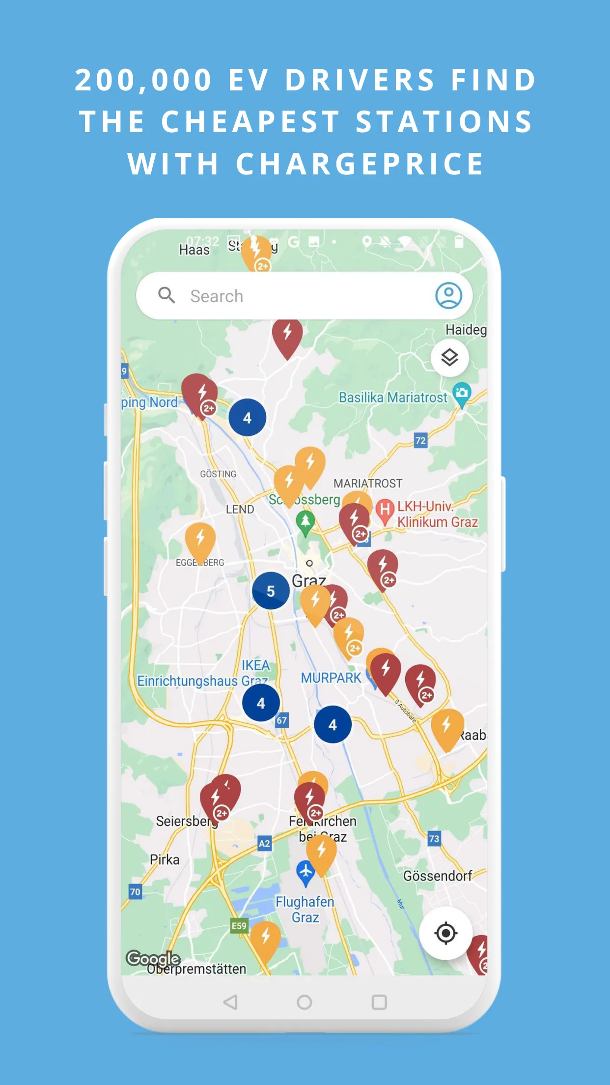 Chargeprice: EV map & prices | Indus Appstore | Screenshot