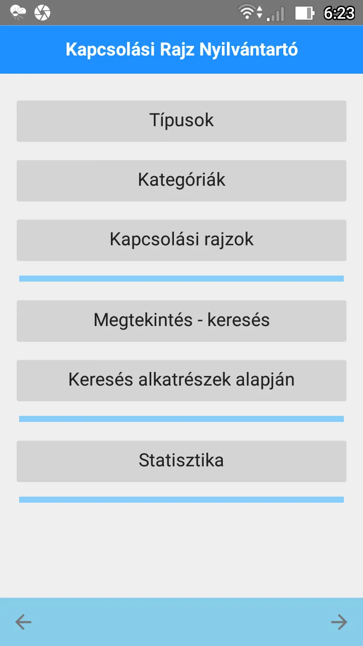 Kapcsolási Rajz Nyilvántartó | Indus Appstore | Screenshot