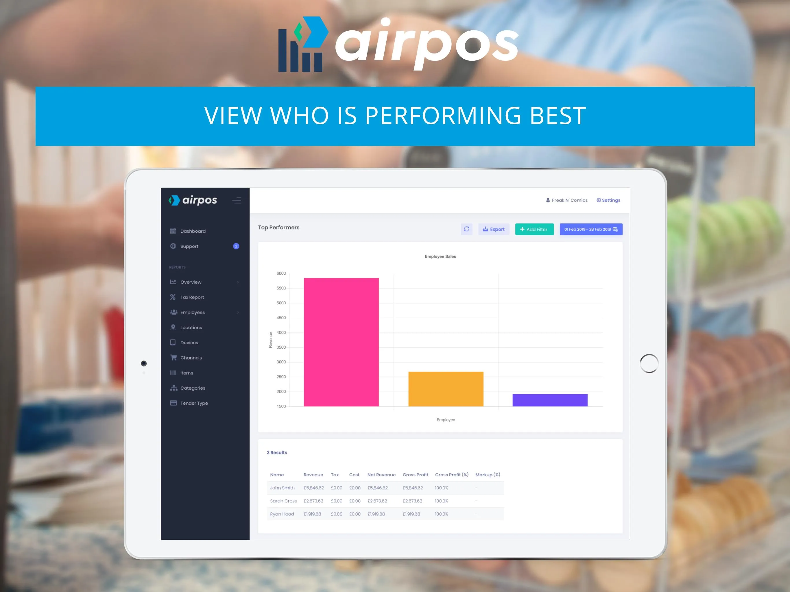 AirPOS Reports | Indus Appstore | Screenshot