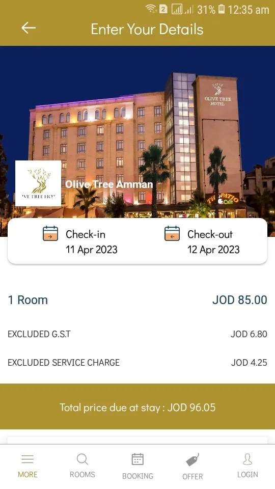 Olive Tree Hotel | Indus Appstore | Screenshot