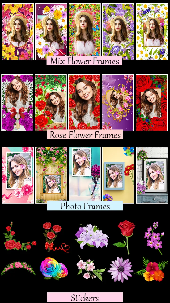 Flower Photo frame 2024 | Indus Appstore | Screenshot