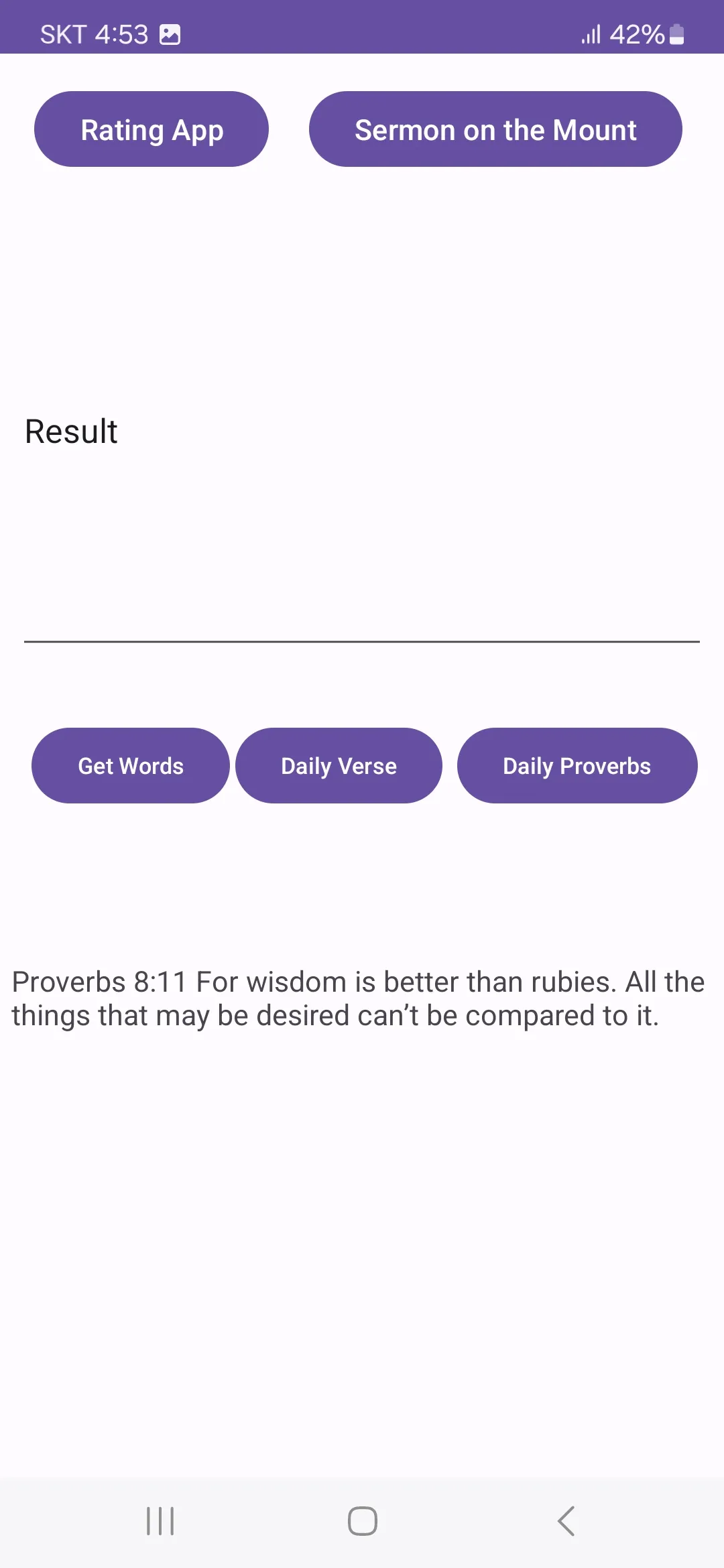 Today's Proverbs | Indus Appstore | Screenshot