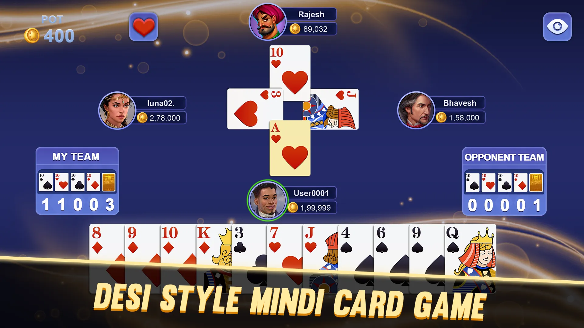 Mindi - Indian Card Game | Indus Appstore | Screenshot