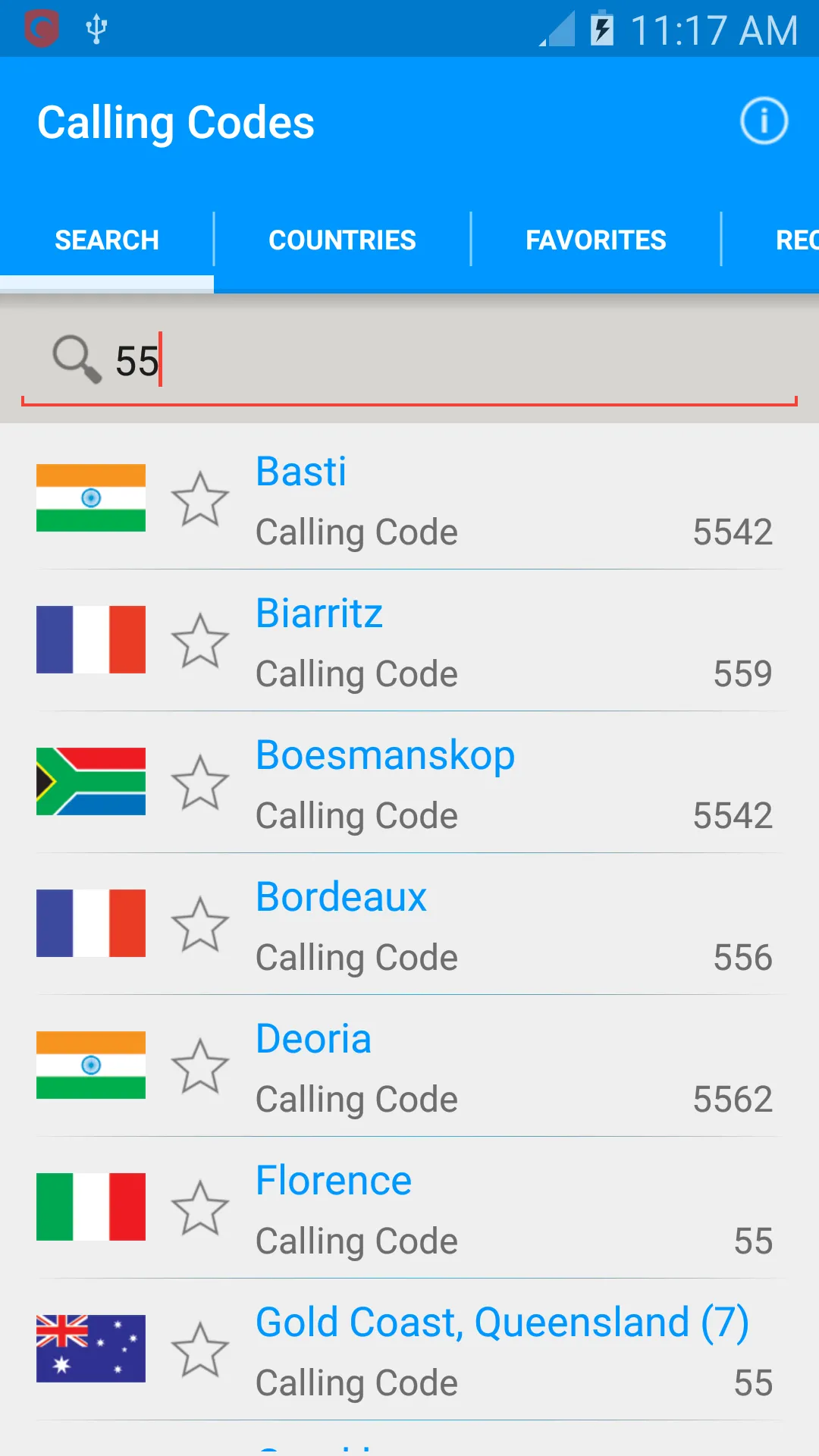 Calling Codes [2200+ Cities] | Indus Appstore | Screenshot