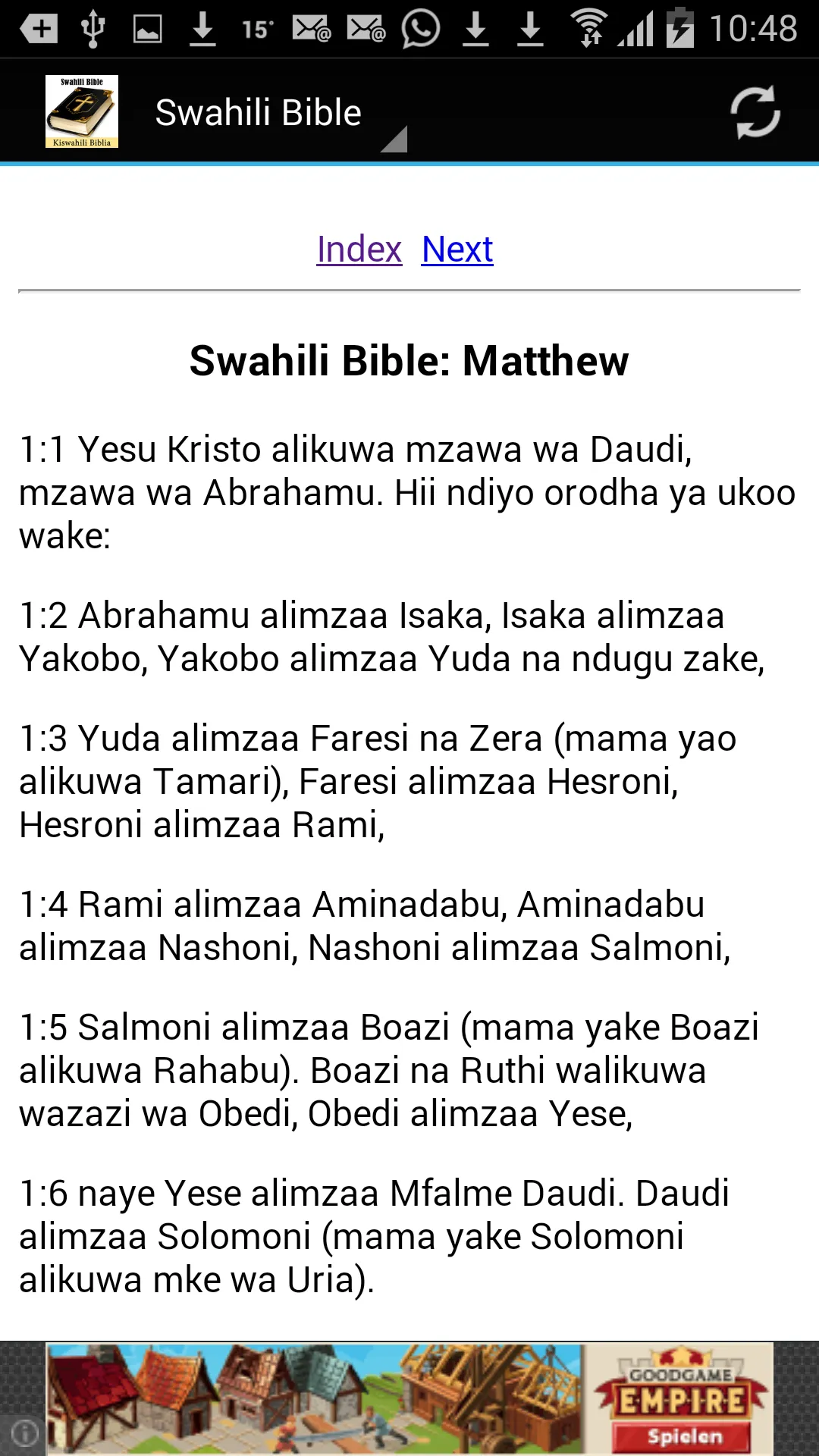 Swahili Bible Translation | Indus Appstore | Screenshot