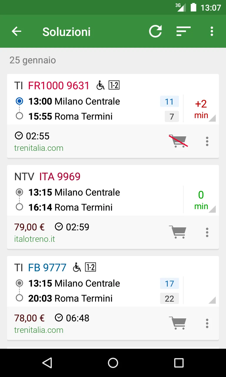 Train Timetable Italy | Indus Appstore | Screenshot