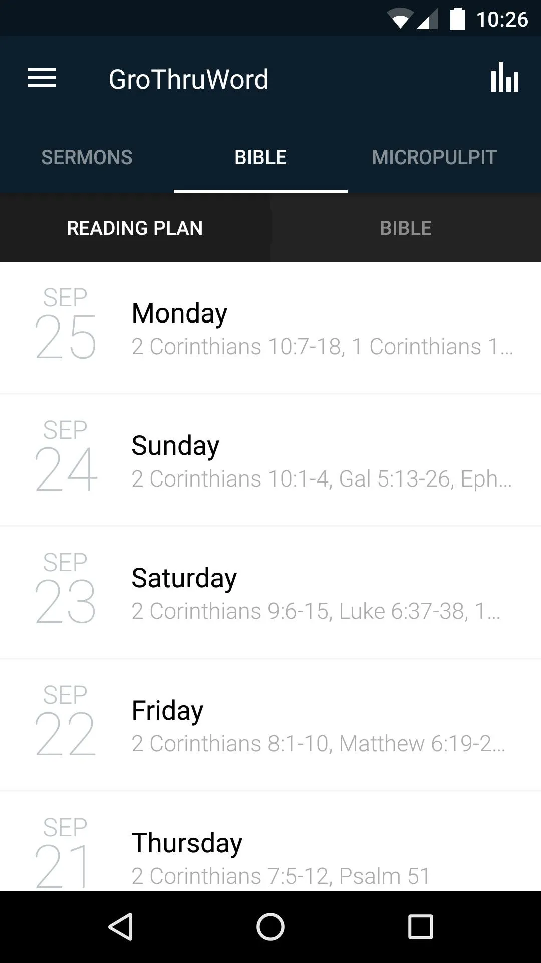 Growing through God's Word | Indus Appstore | Screenshot