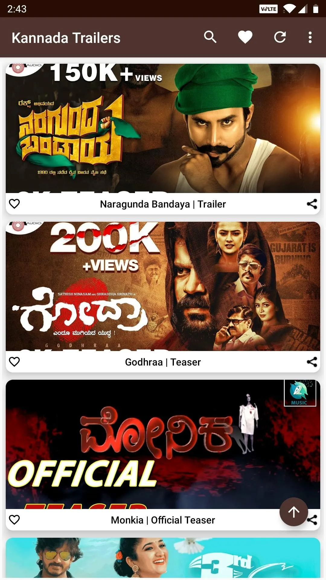 Kannada Movie Trailers | Indus Appstore | Screenshot