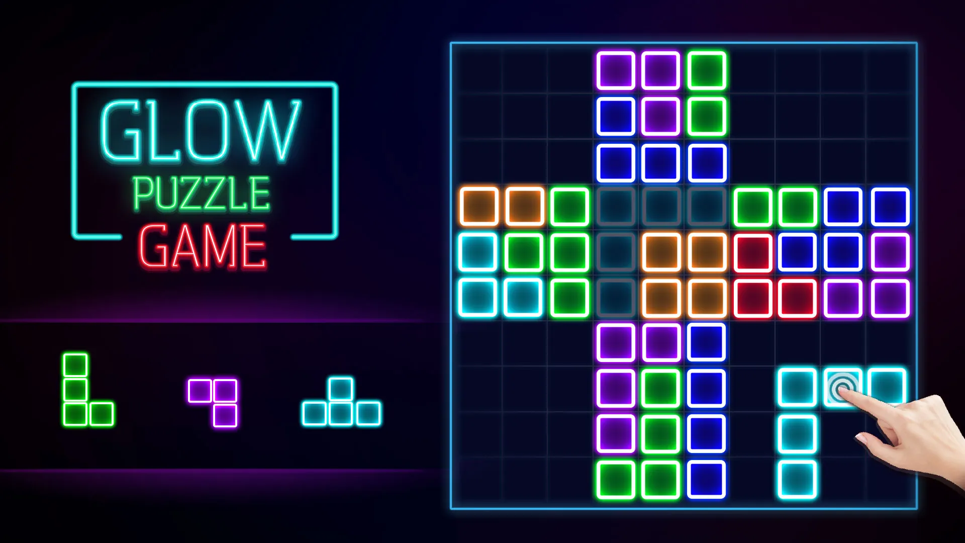 Glow Block Puzzle | Indus Appstore | Screenshot