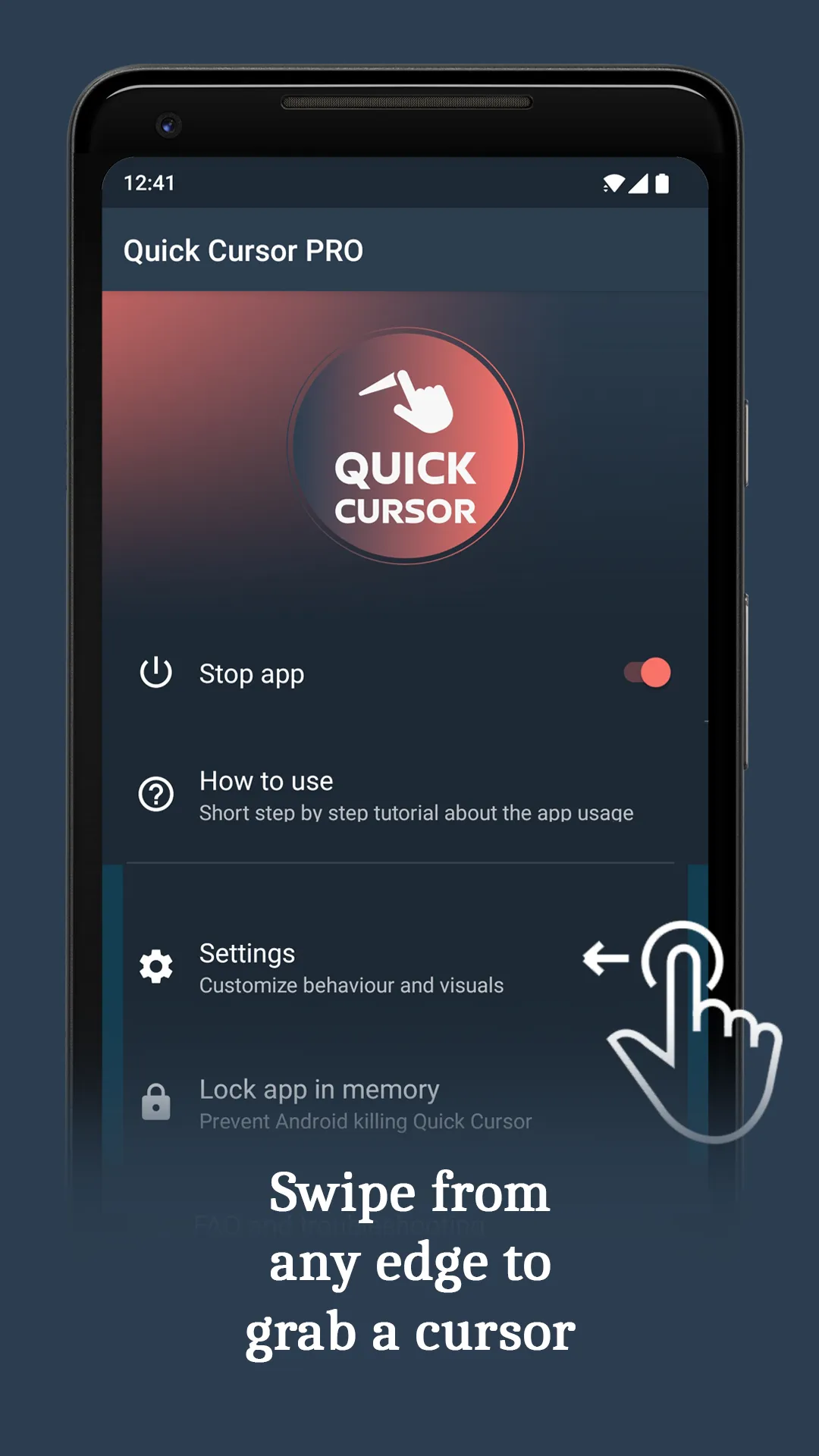 Quick Cursor: One-Handed mode | Indus Appstore | Screenshot