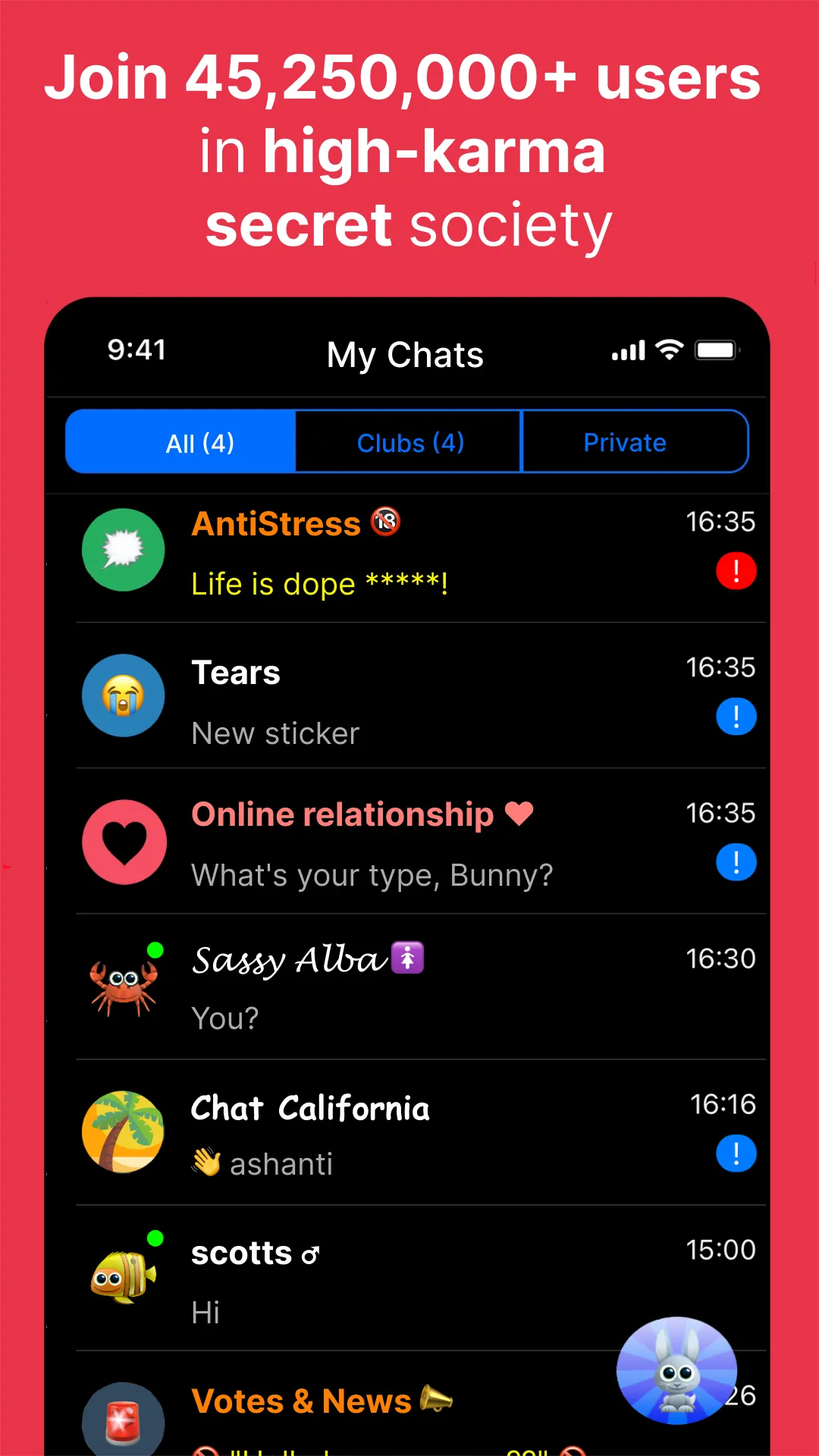 Anonymous Chat Rooms, Dating | Indus Appstore | Screenshot