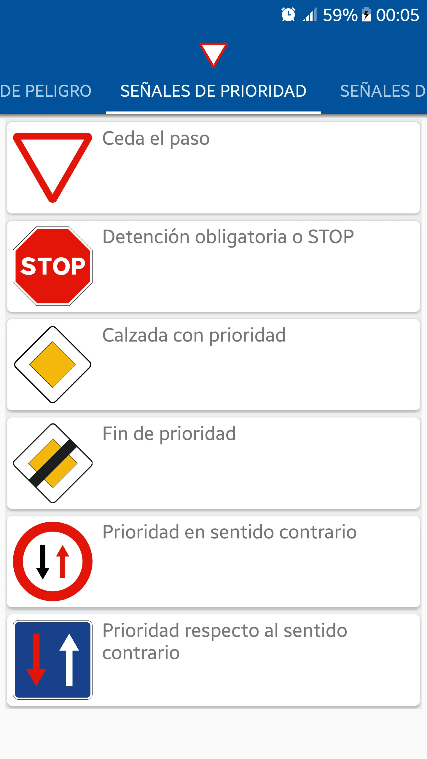 Conozco las señales de tráfico | Indus Appstore | Screenshot