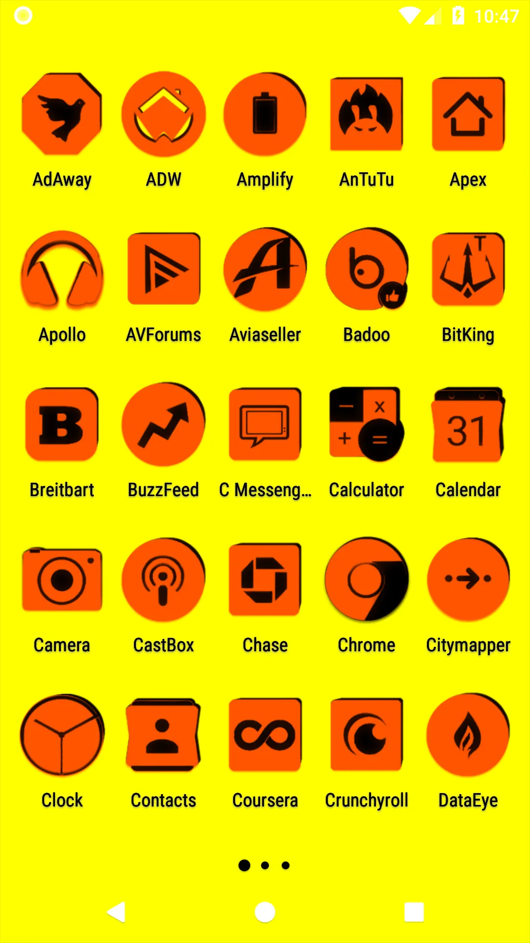 Orange and Black Icon Pack | Indus Appstore | Screenshot