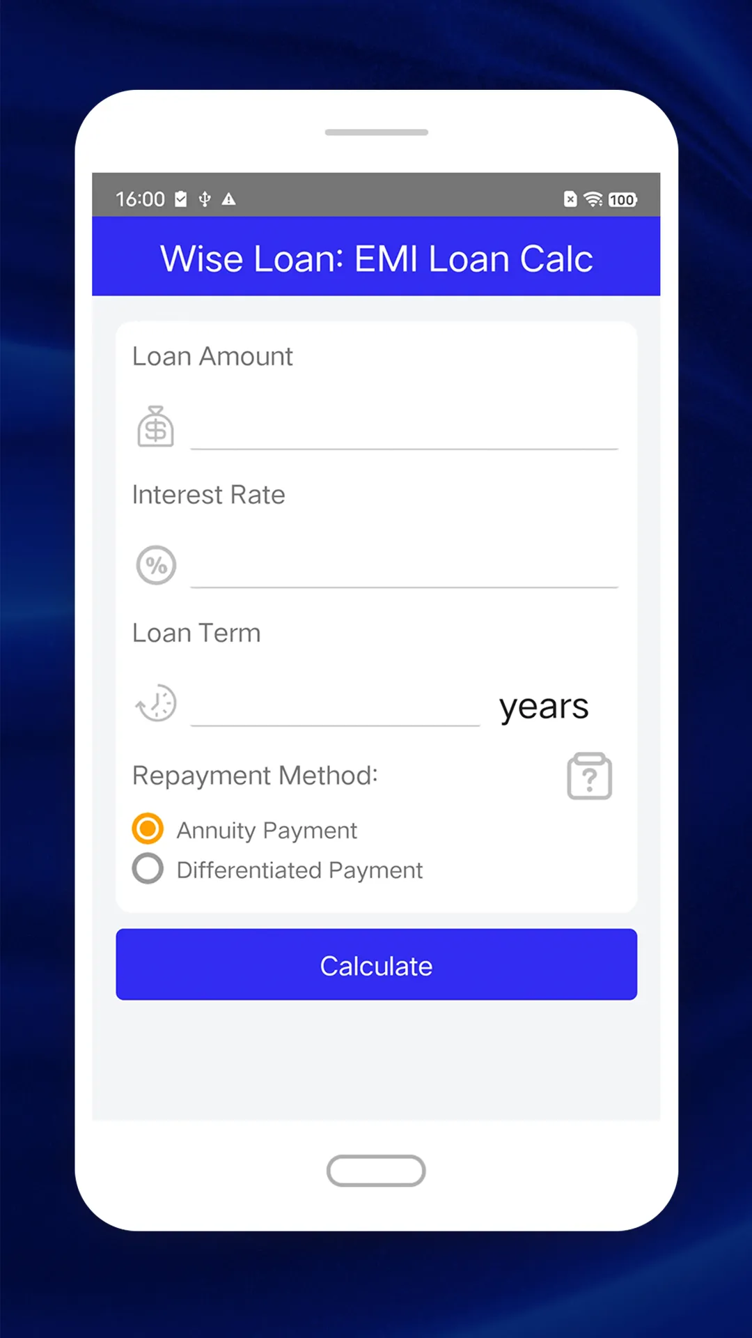 Wise Loan: EMI Loan Calc | Indus Appstore | Screenshot