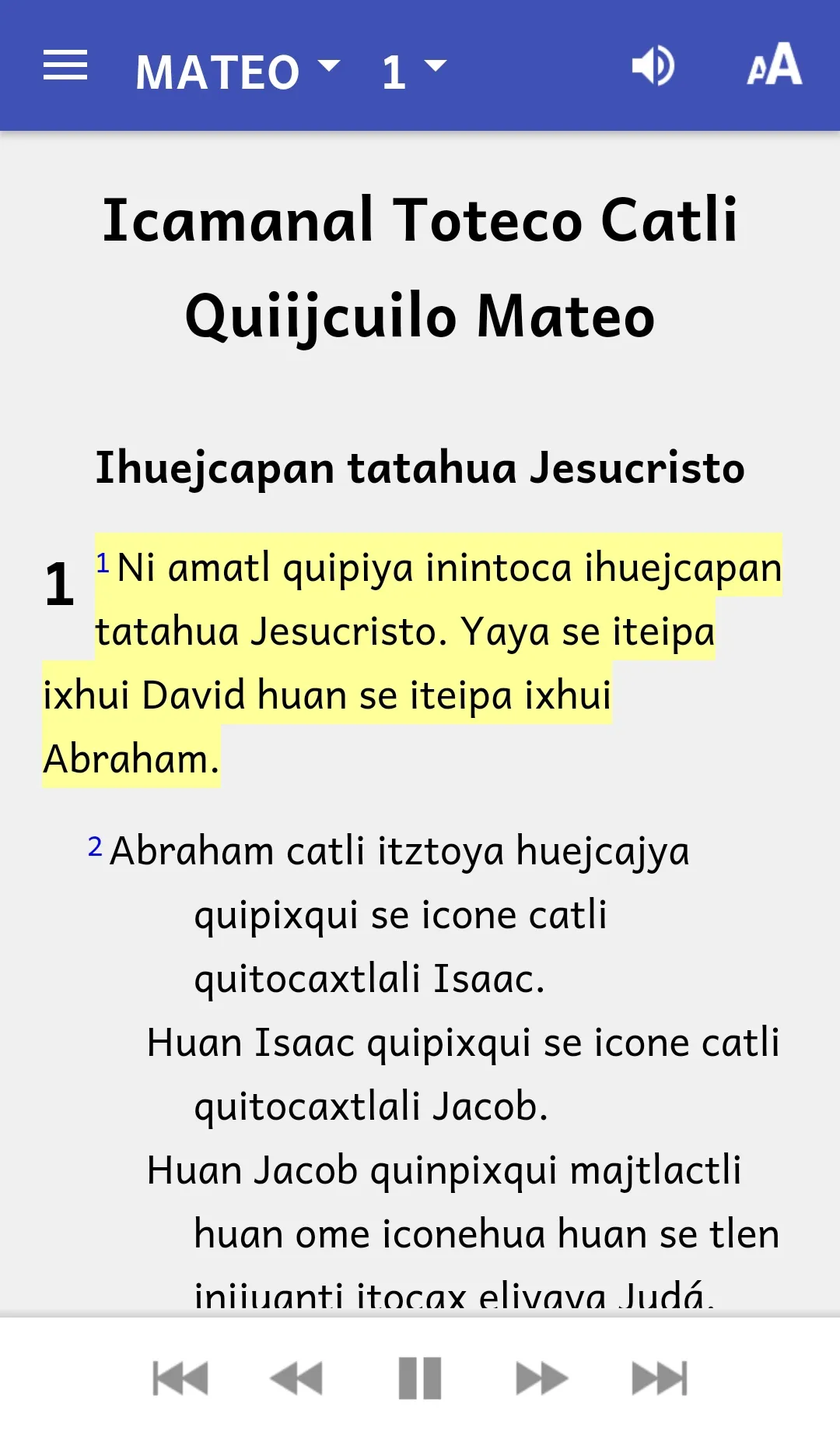 Náhuatl Huasteca Western Bible | Indus Appstore | Screenshot