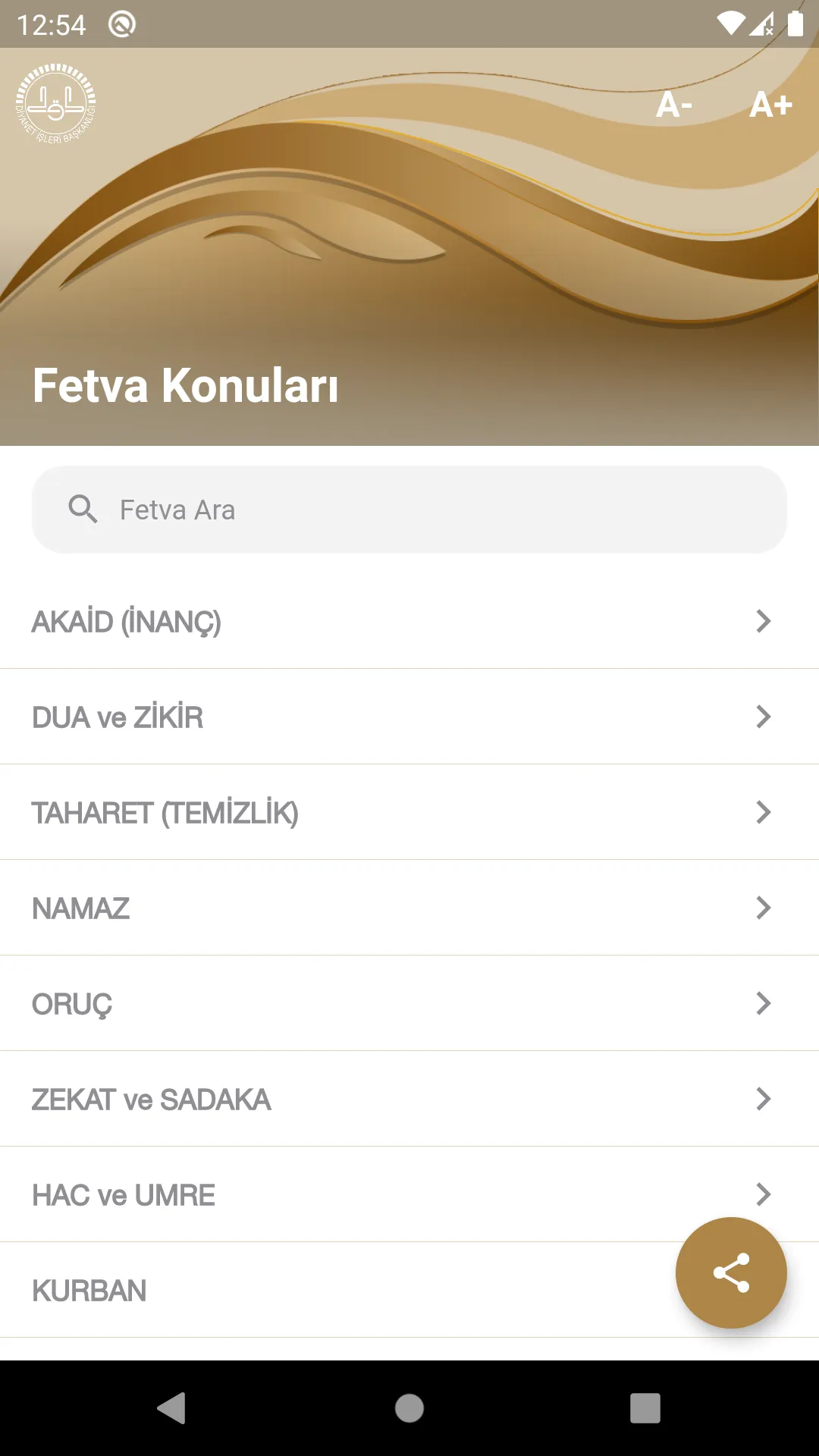 Diyanet Fetva | Indus Appstore | Screenshot