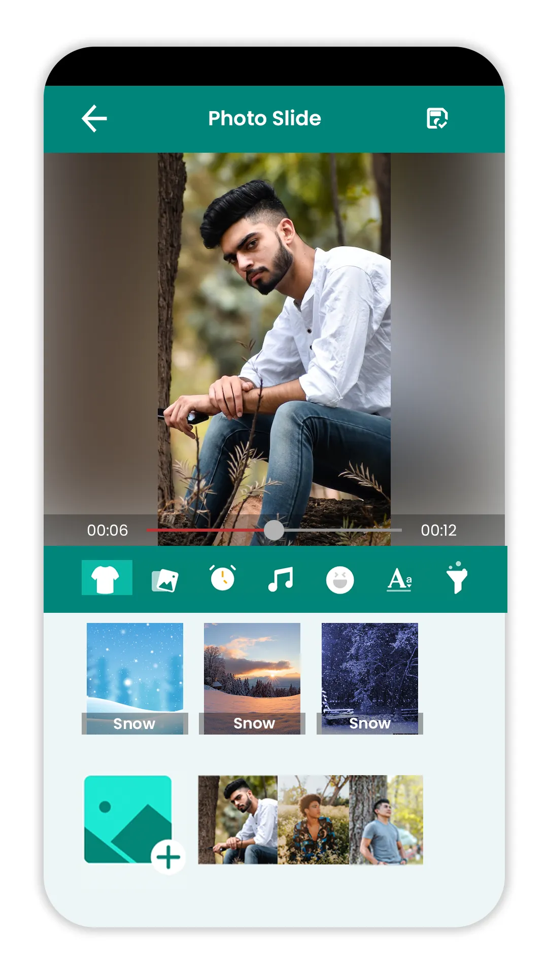 Snowfall Video Song Maker | Indus Appstore | Screenshot