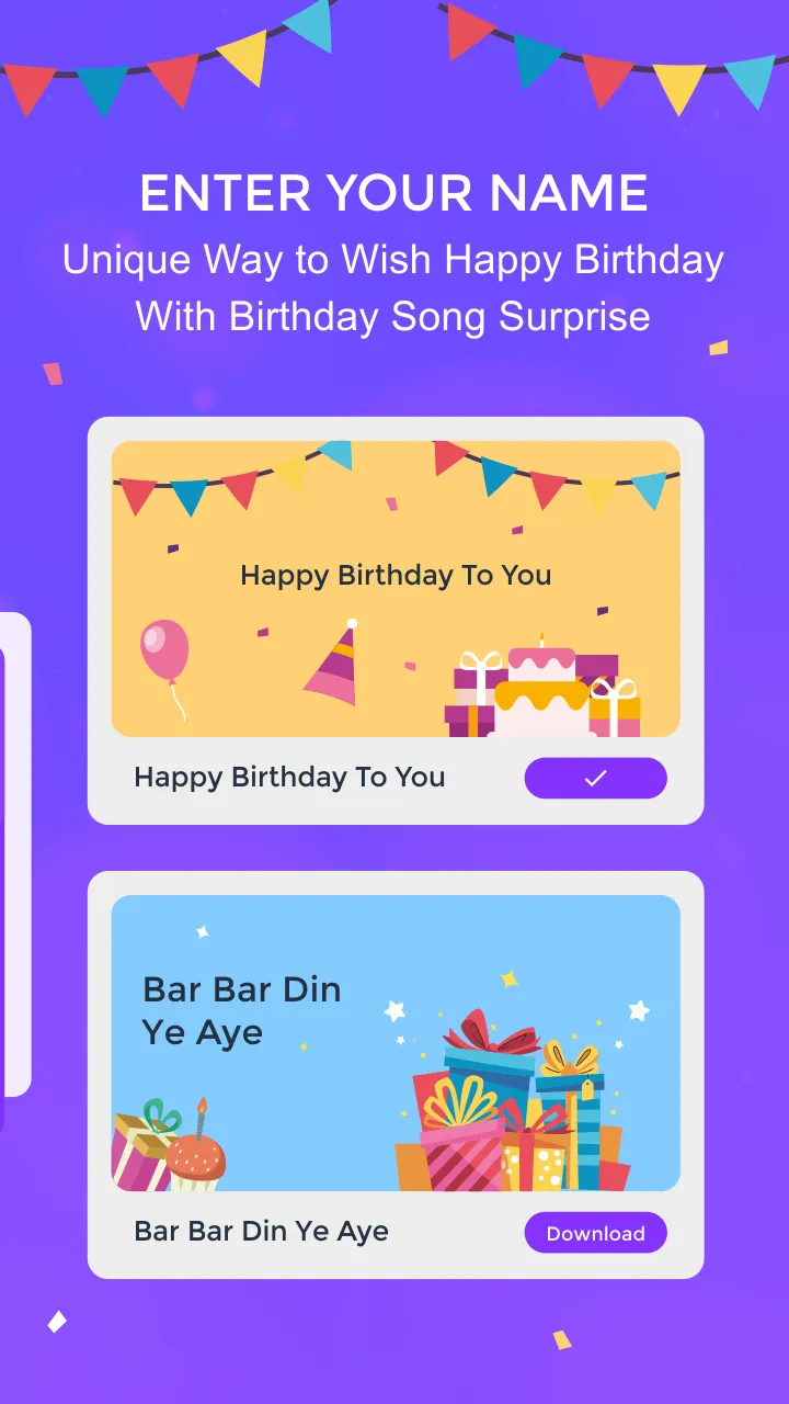 Birthday Song With Name | Indus Appstore | Screenshot