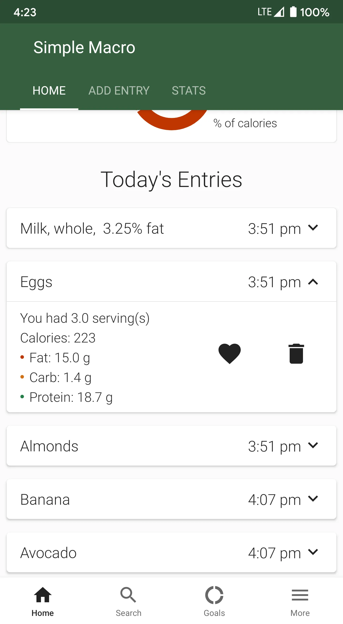 Simple Macro - Calorie Counter | Indus Appstore | Screenshot