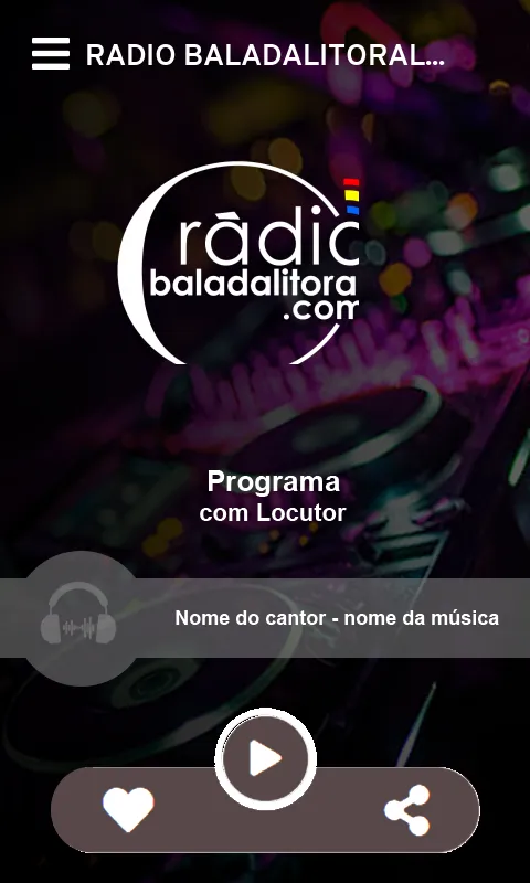 Rádio BaladaLitoral | Indus Appstore | Screenshot