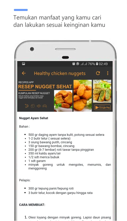 resep nugget terlengkap | Indus Appstore | Screenshot