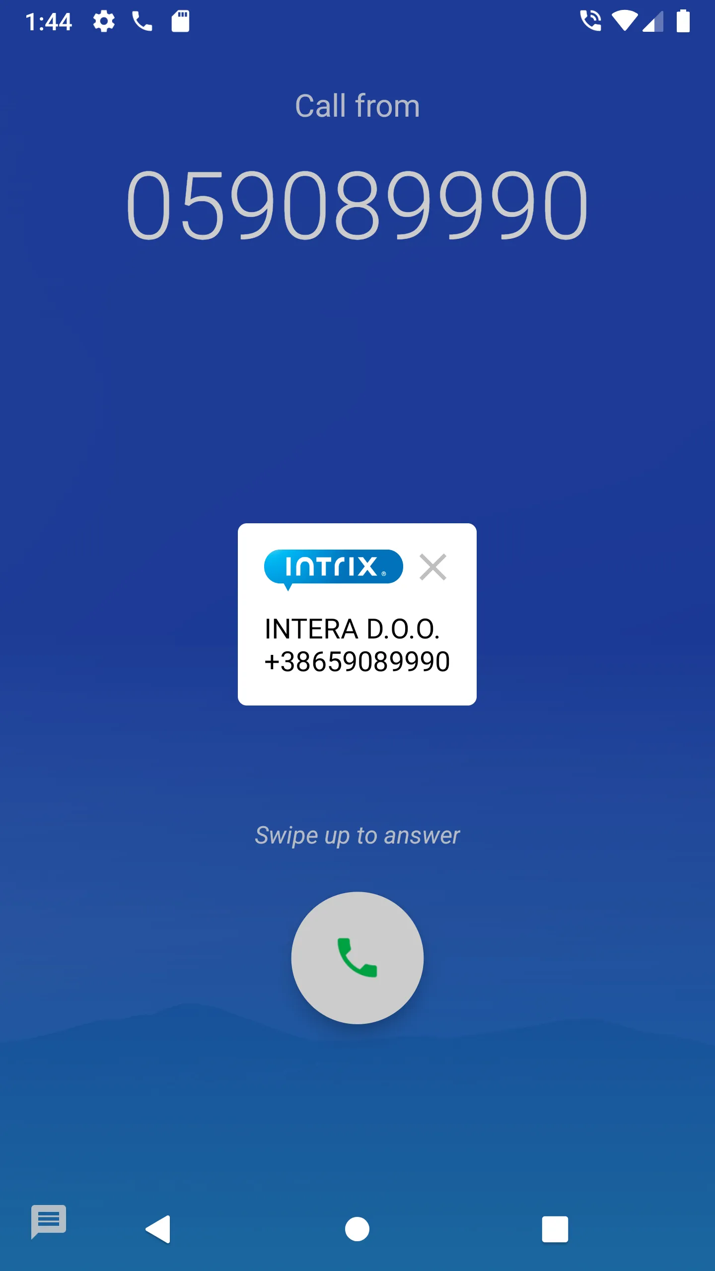 Intrix identifikacija klicev | Indus Appstore | Screenshot