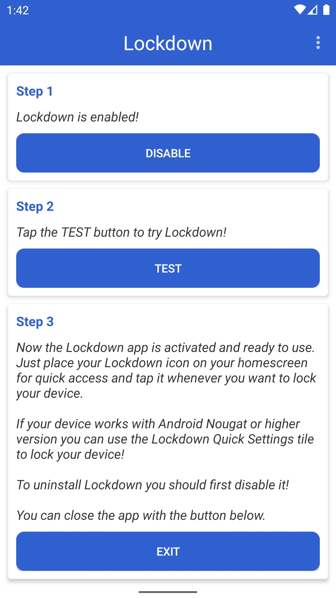 Lockdown - Protect Your Device | Indus Appstore | Screenshot