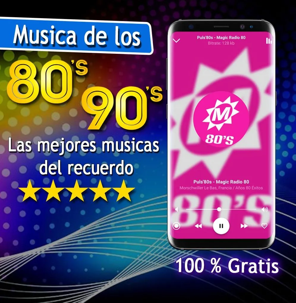 Musica de los 80 y 90 | Indus Appstore | Screenshot