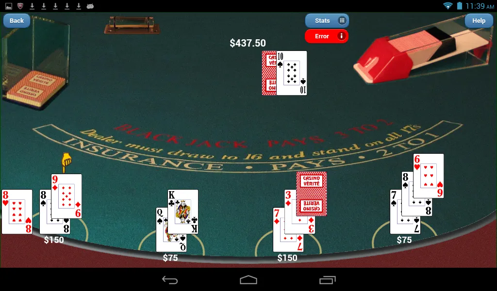 Blackjack Verite Free | Indus Appstore | Screenshot