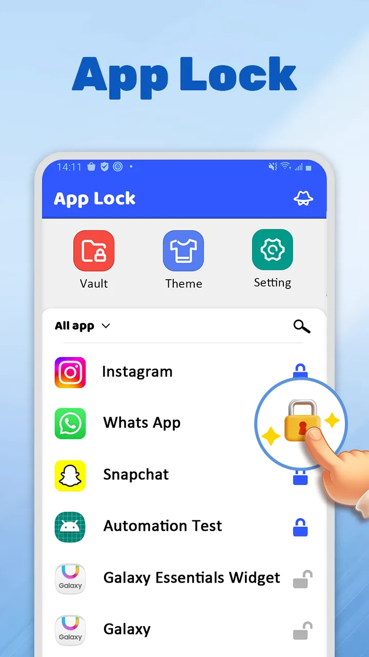 AppLock- Password, Fingerprint | Indus Appstore | Screenshot