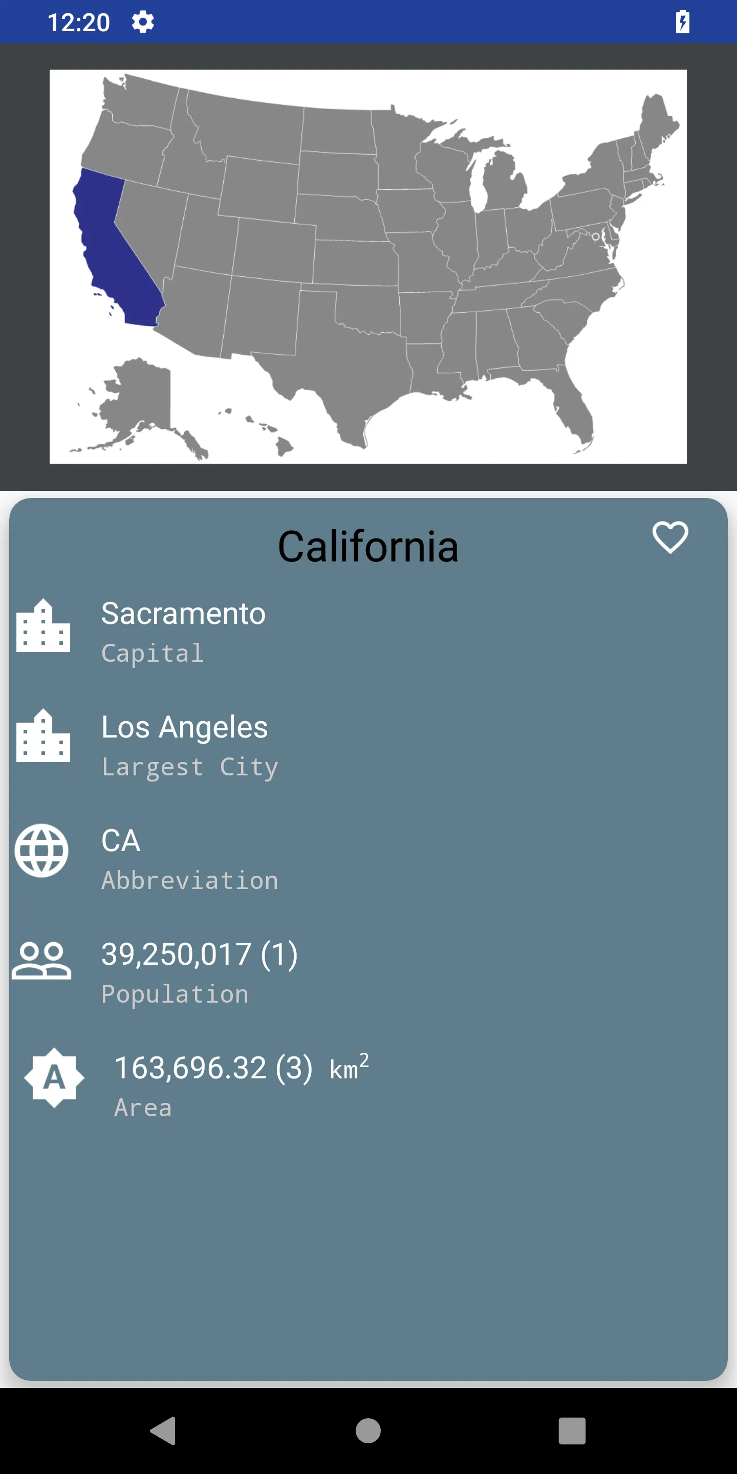 US States Quiz | Indus Appstore | Screenshot