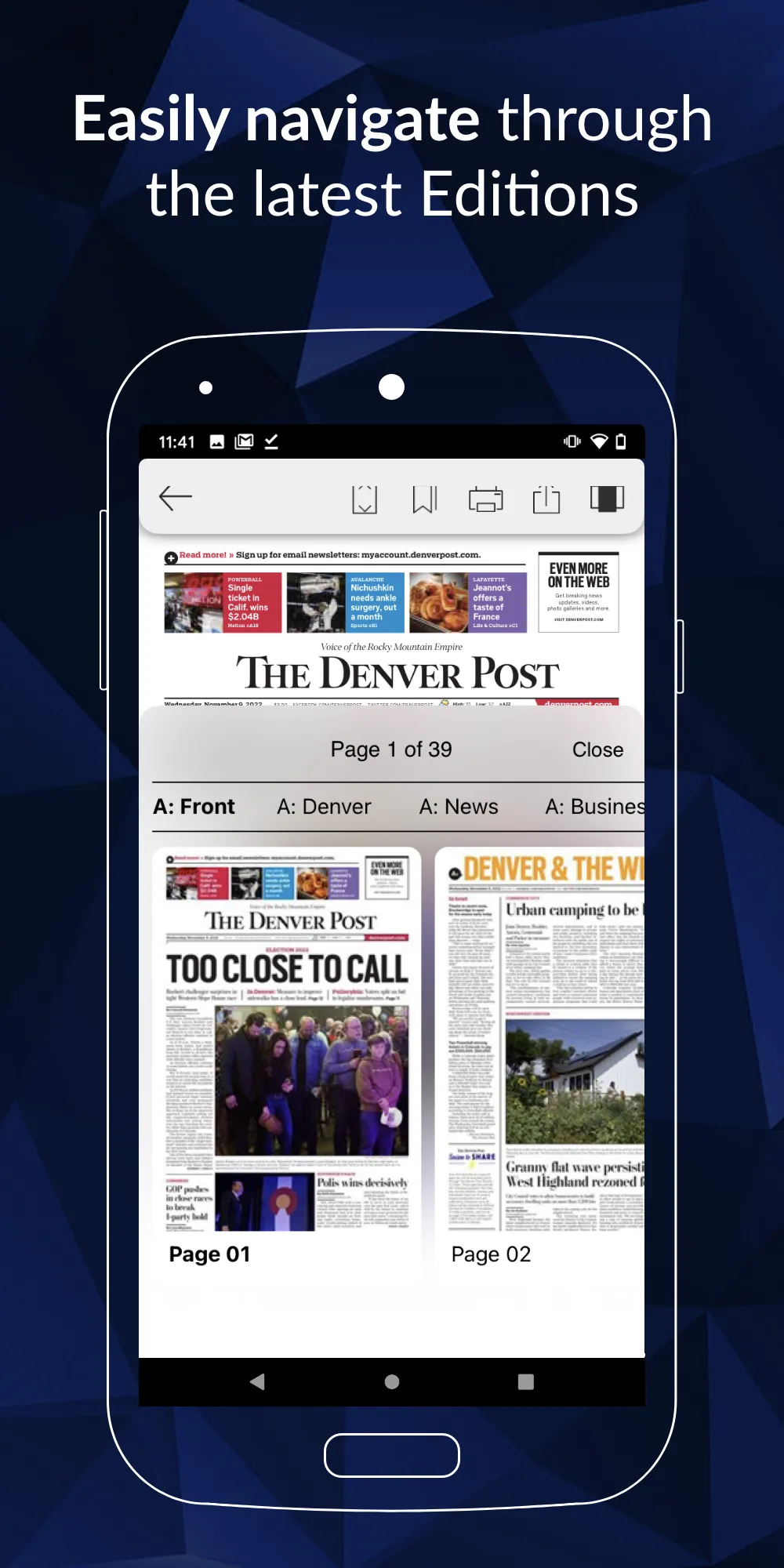 Denver Post Digital e-Edition | Indus Appstore | Screenshot