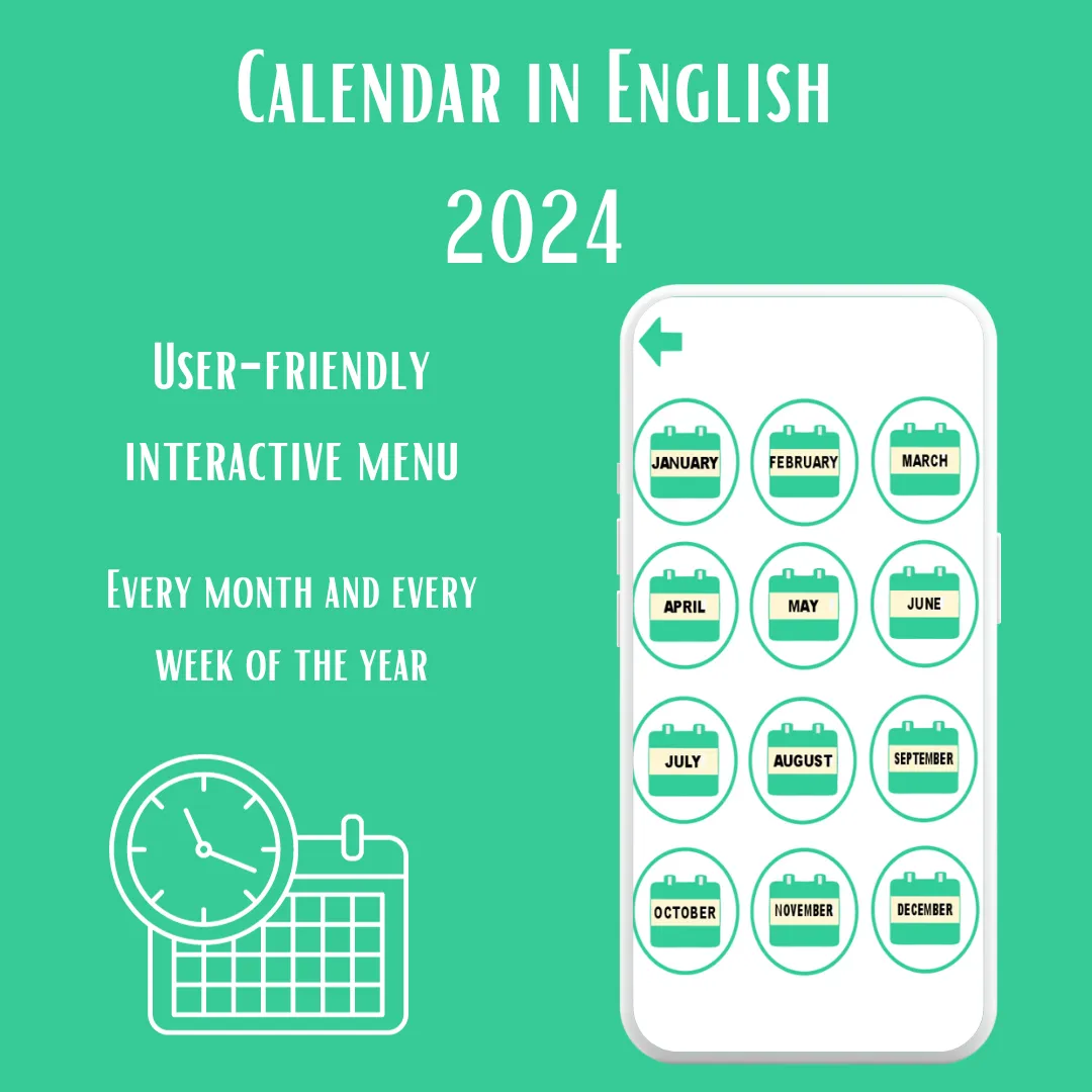 Calendar in English 2024 | Indus Appstore | Screenshot