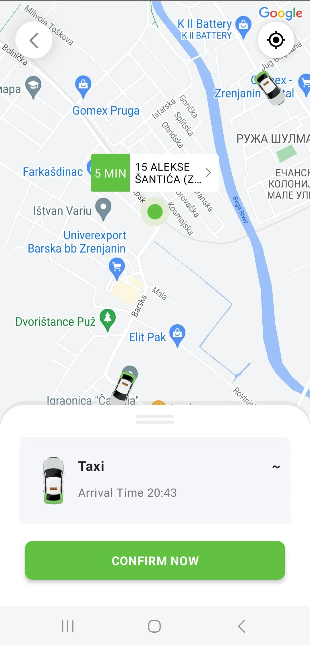 Halo Taxi Zrenjanin | Indus Appstore | Screenshot