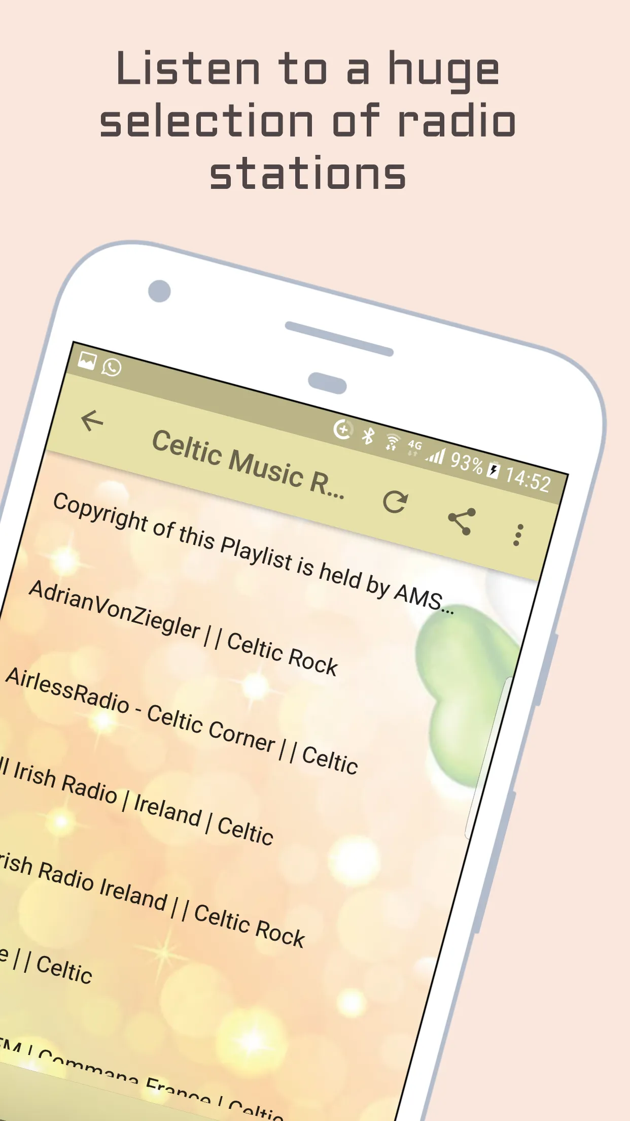 Celtic Music Radio Stations | Indus Appstore | Screenshot