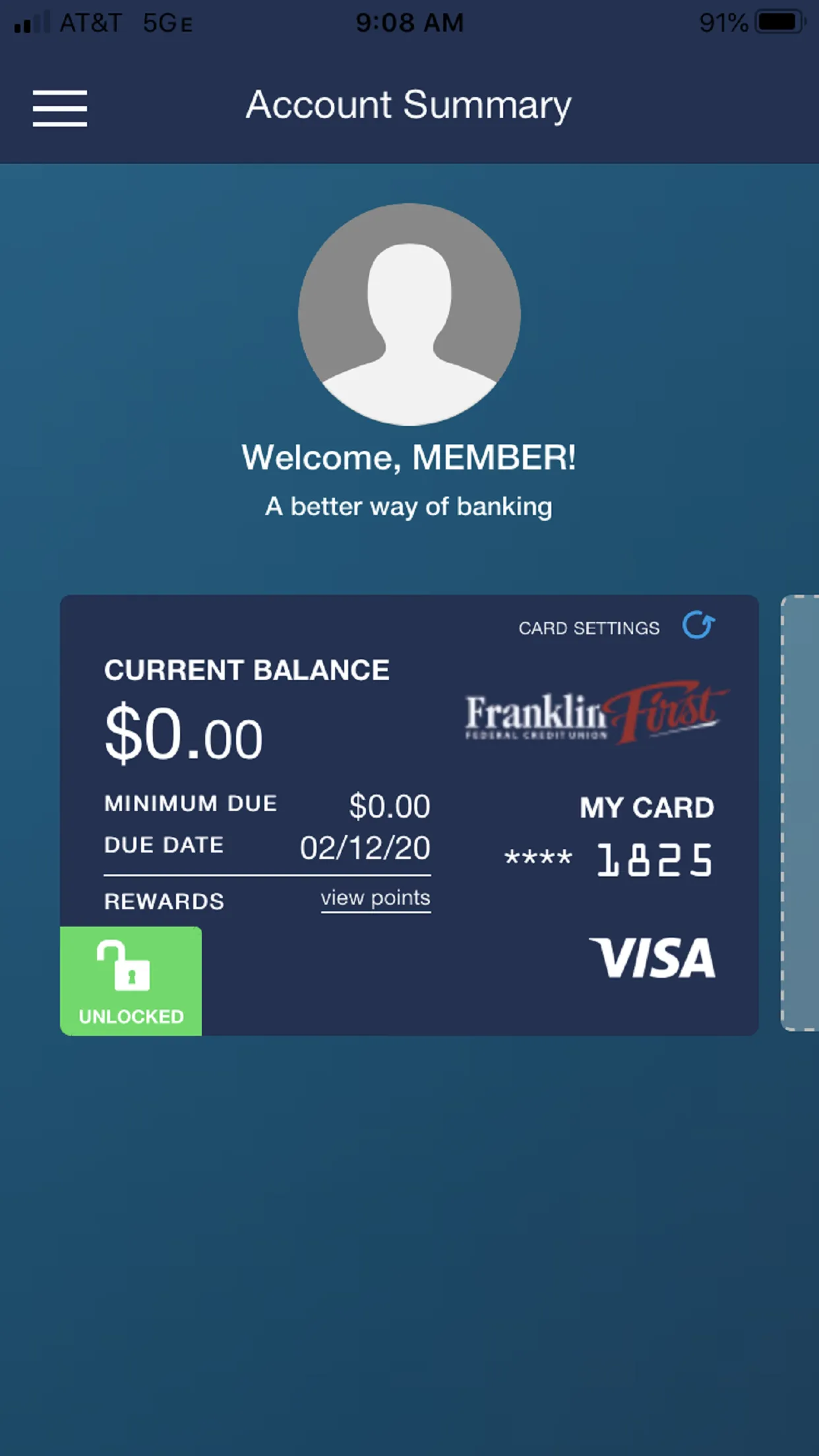 FFFCU Visa | Indus Appstore | Screenshot