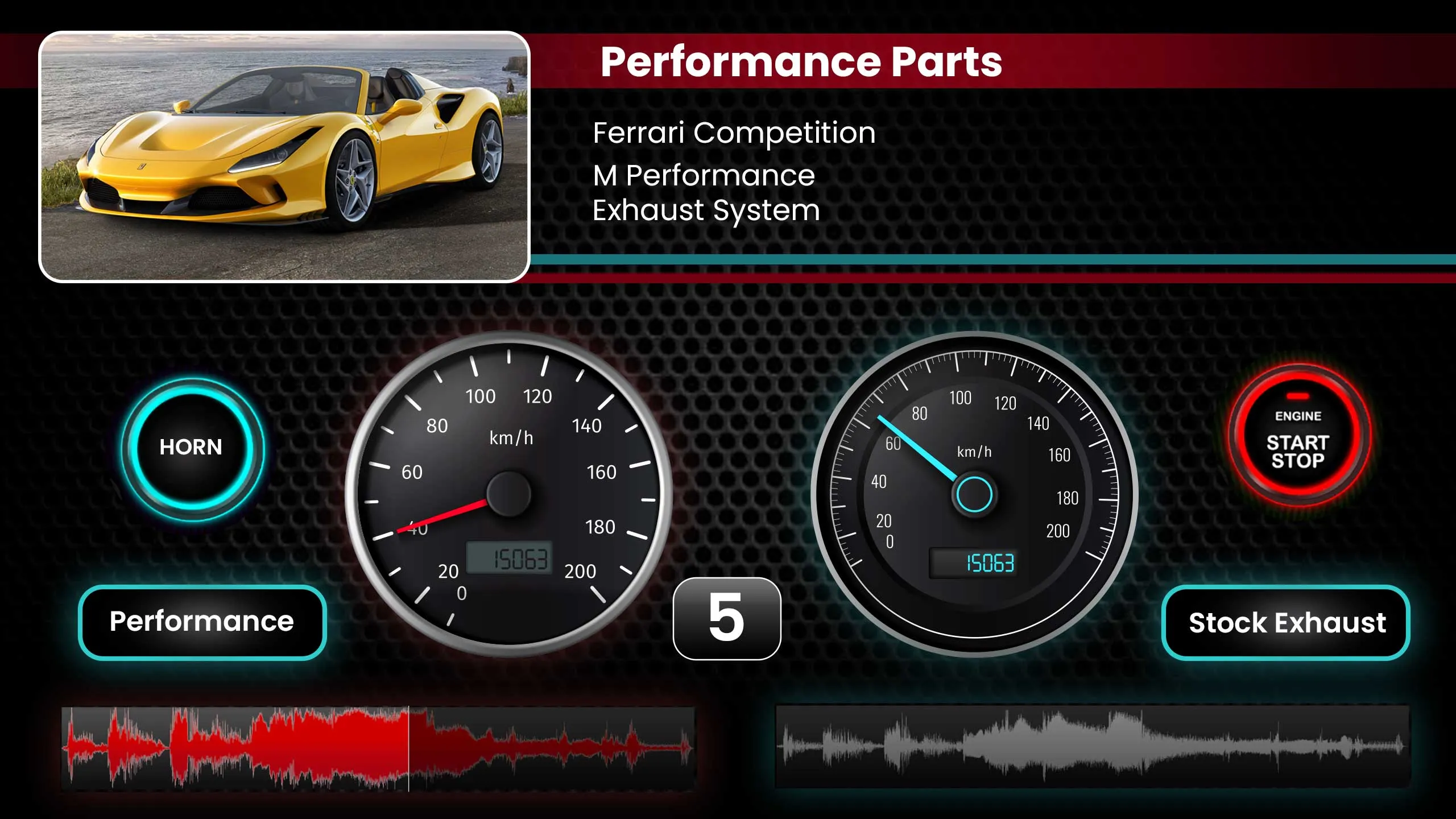 Car Engine Sounds - Gas Pedal | Indus Appstore | Screenshot